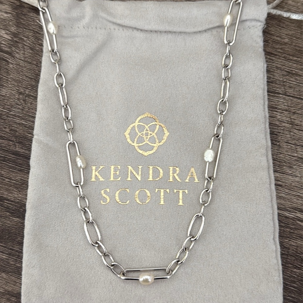 Kendra Scott Silver Lindsay Chain Necklace